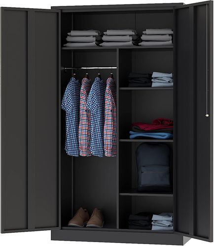 Letaya Storage Cabinet Locker 72 inch Black