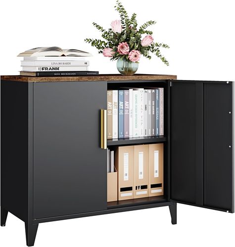 Letaya Short Metal Cabinet 30 inch Black